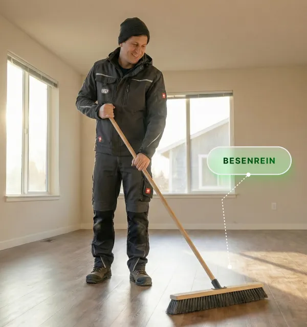 Besenreine Übergabe nach der Entrümpelung